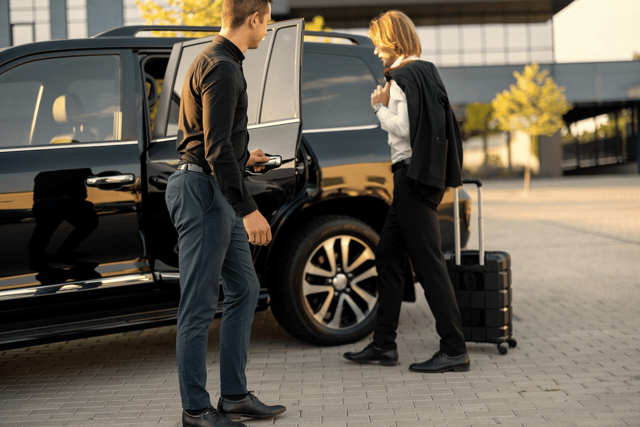 Business passengers travelling with Hobart Cab Service