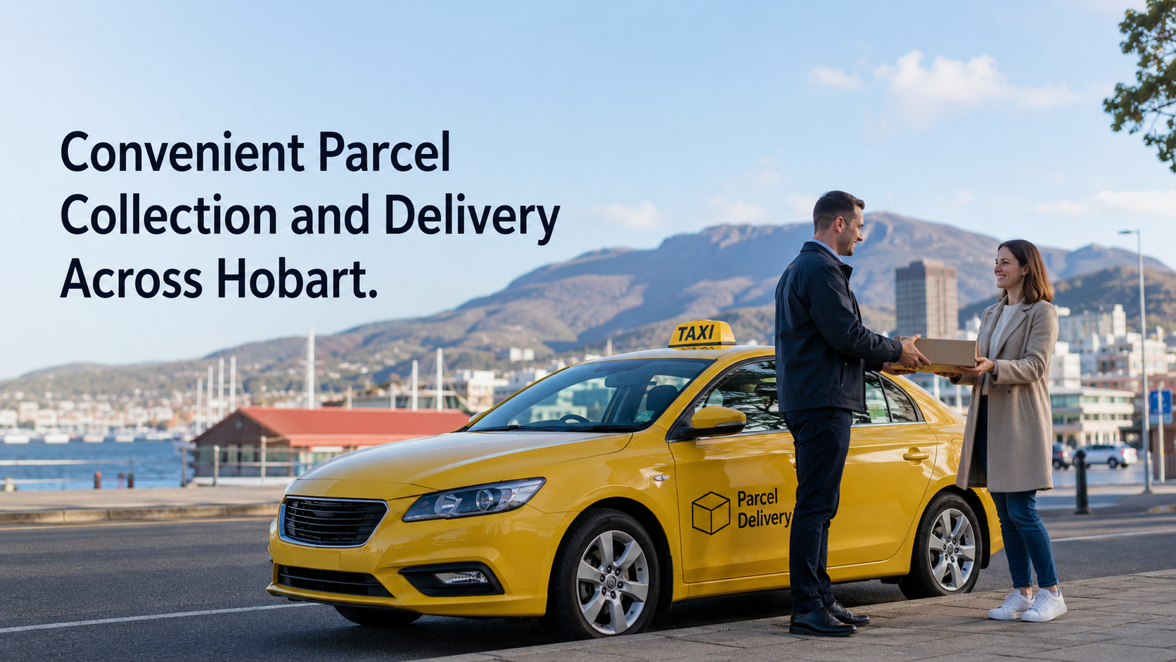 Parcel collection provided by Hobart Cab Service